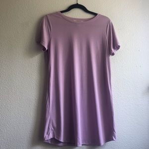 Lite purple t shirt dress